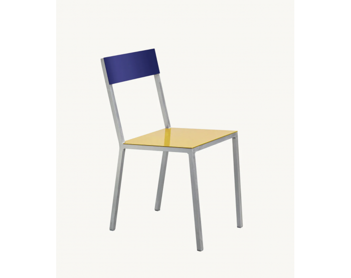 Alu chair yellow candy blue by Muller Van Severen