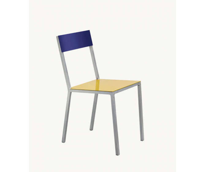 Alu chair yellow candy blue by Muller Van Severen