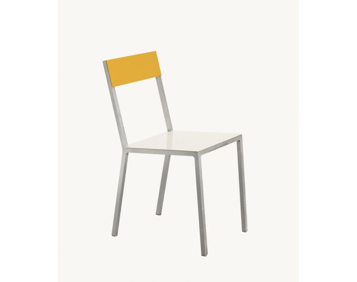 Alu chair white yellow by Muller Van Severen