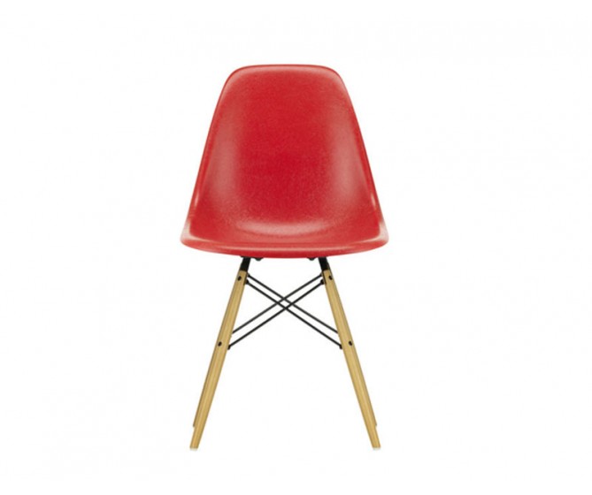 Eames fiberglass side chair DSW